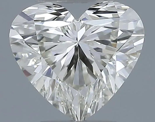 0.50ct Heart Natural Diamond (Colour J, Clarity IF, Cut VG, IGI Certified)