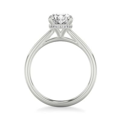 Solitario ovalado Halo