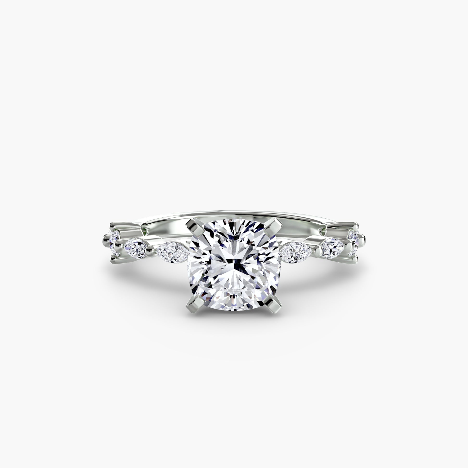 Solitaire with Eternity Pavé