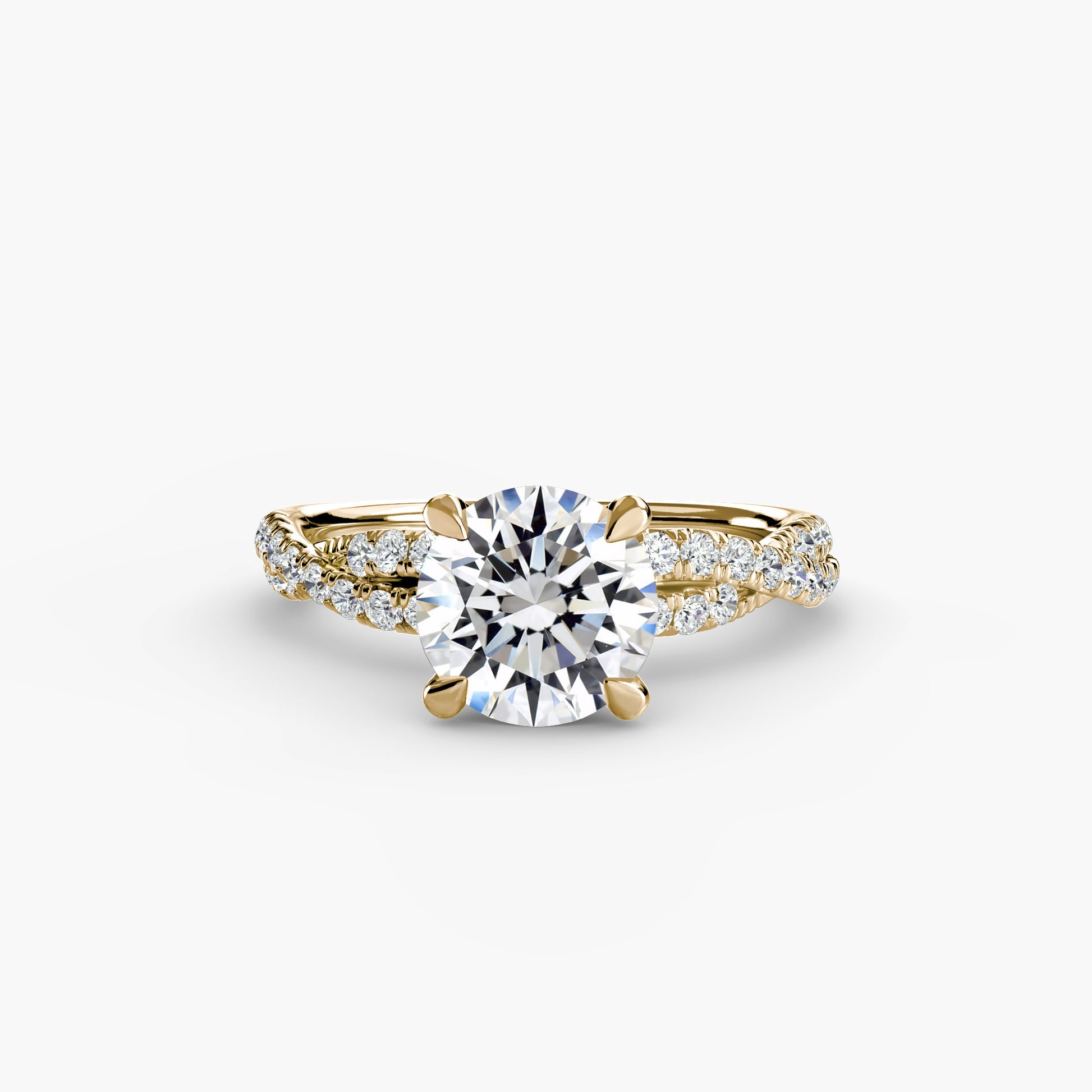 The Twisted Pavé Solitaire